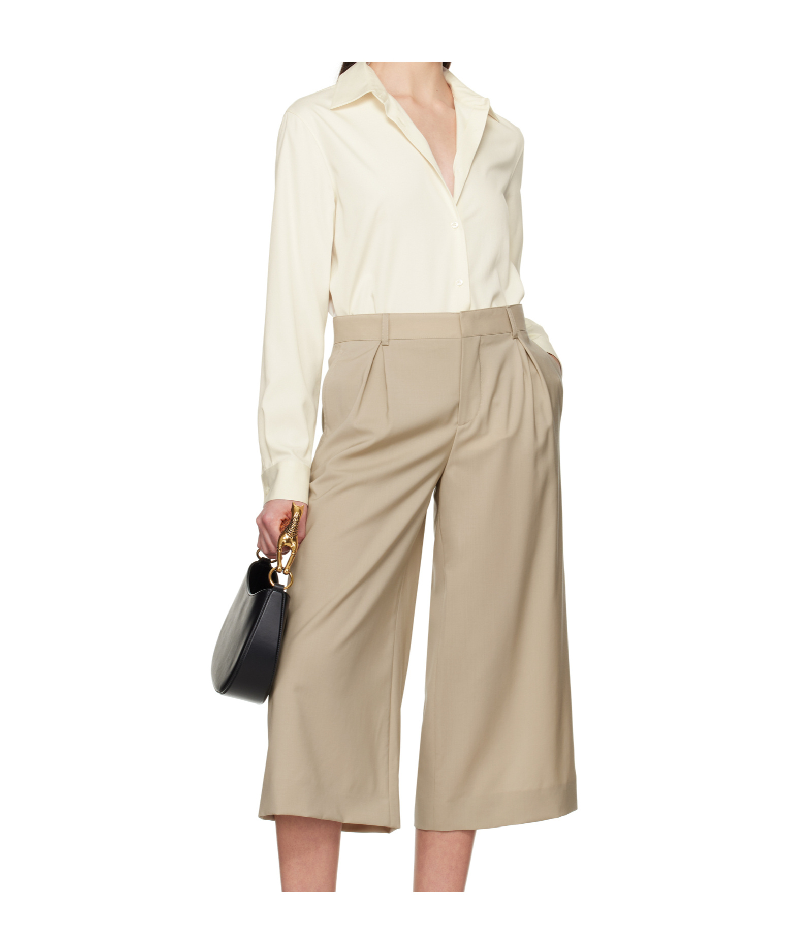 Moschino Belt Loop Casual Pants In Brown