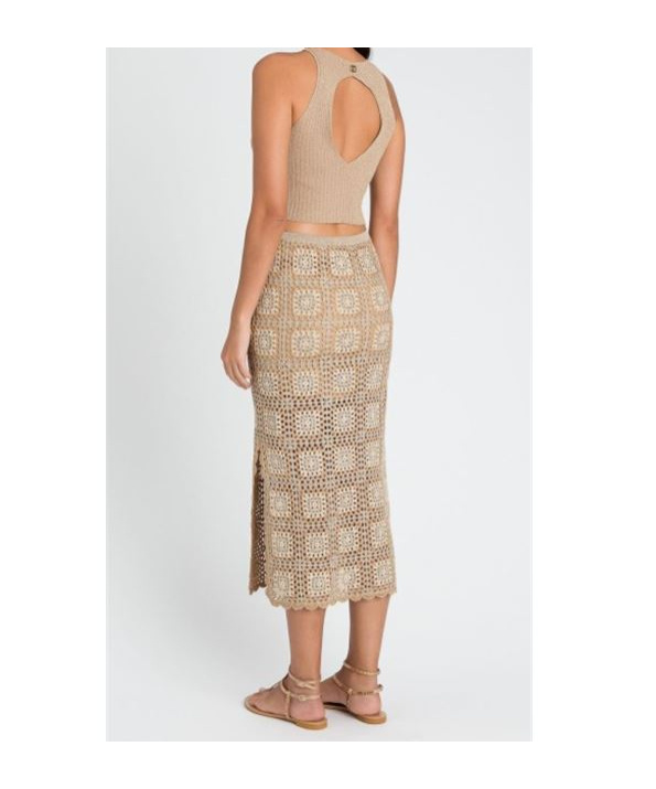 Twinset Vest Suit In Nude
