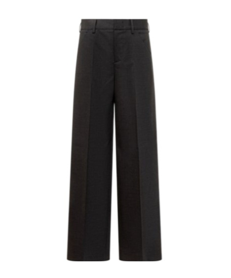 Philosophy Di Lorenzo Serafini Wide-leg Cotton Stretch Pant In Black