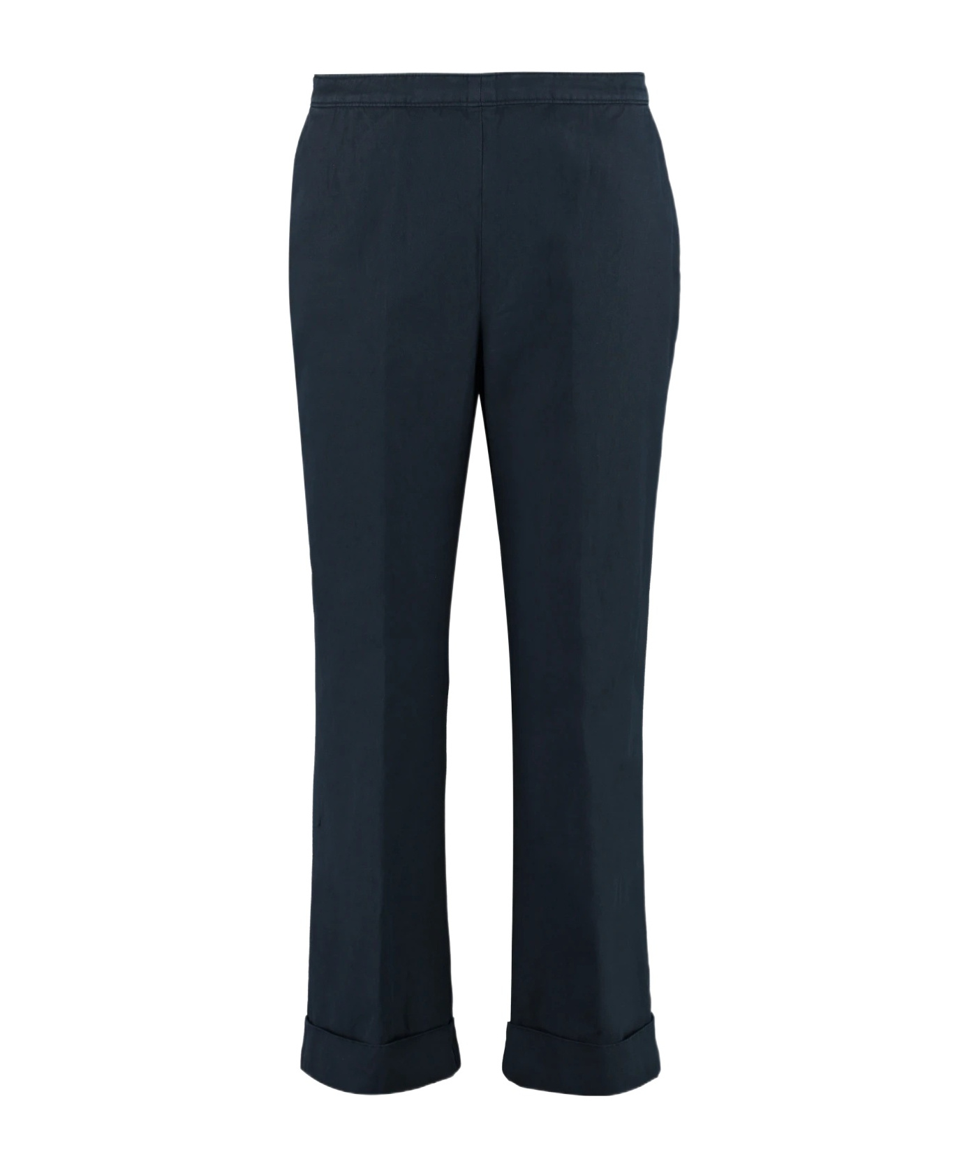 Aspesi Elastic Waist Casual Pants In Black