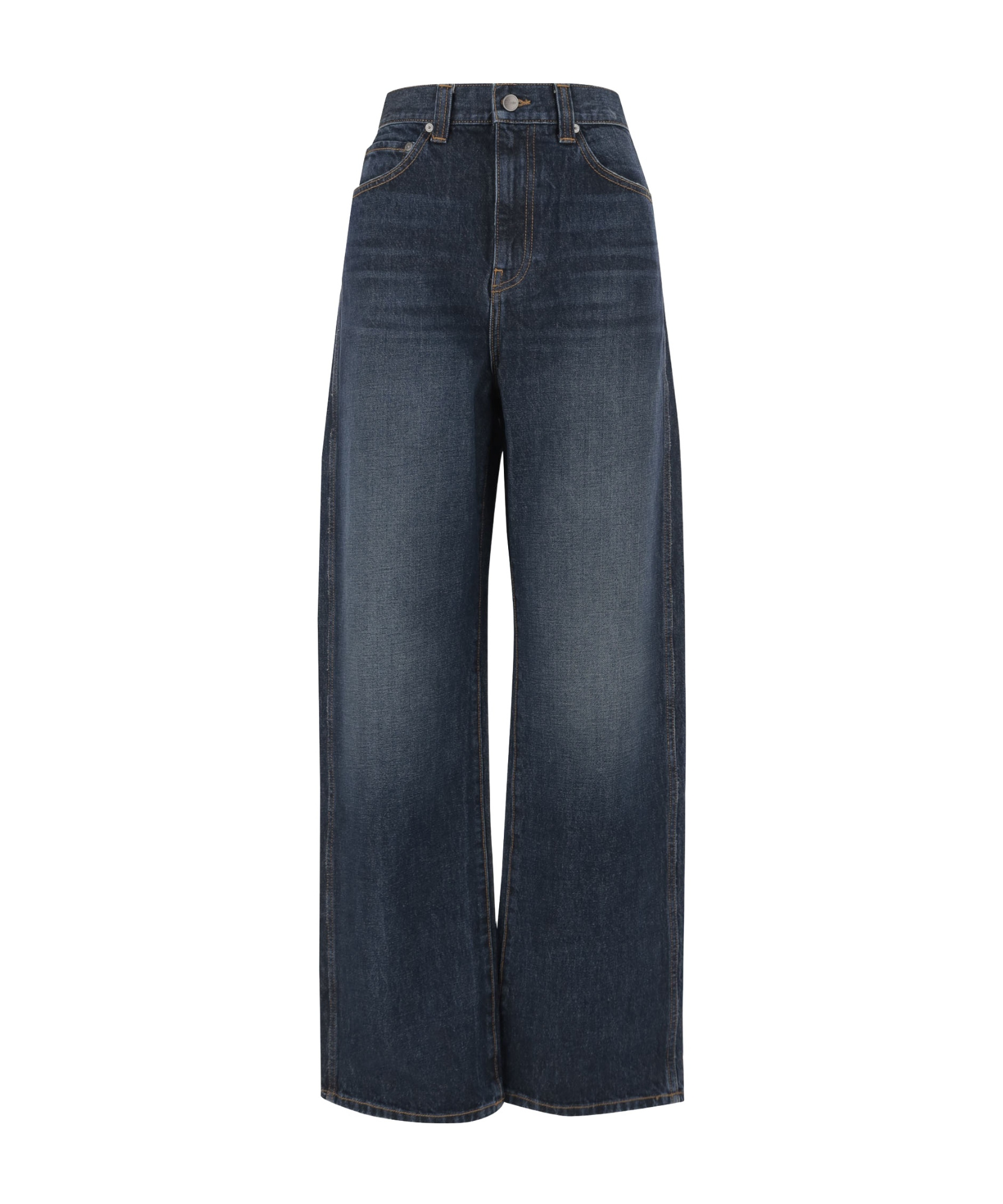 Khaite Kerrie Mid Rise Straight Jeans In Black