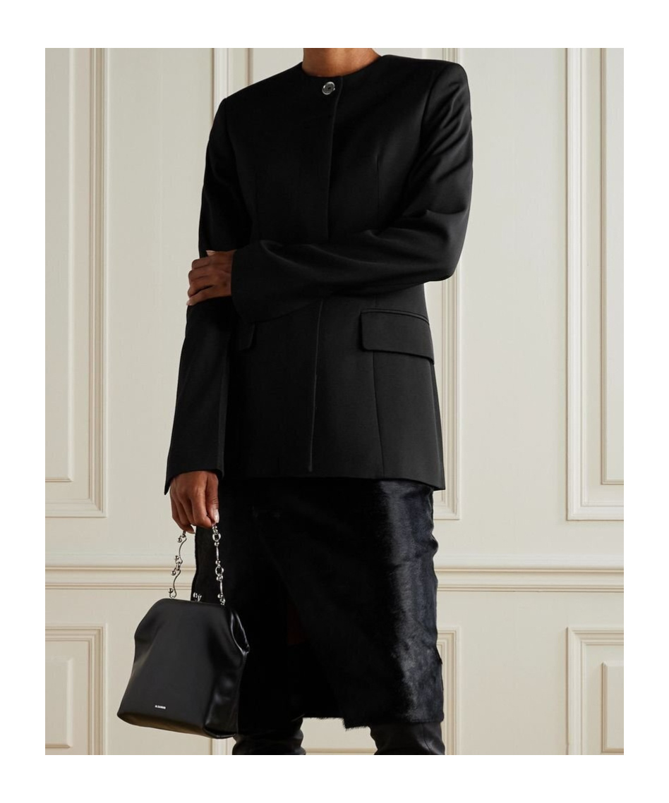 Totême Long-sleeved Suit Jacket In Black
