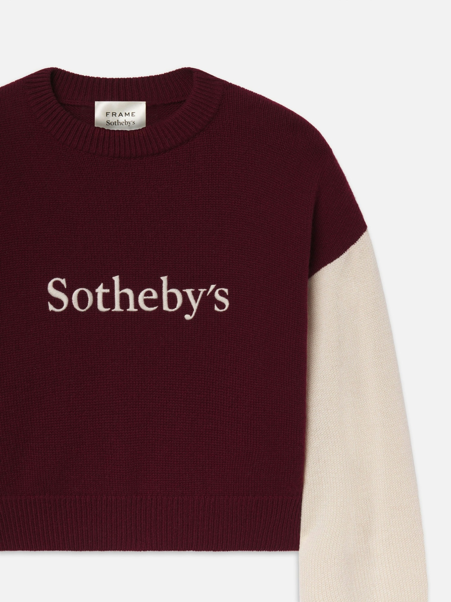 Frame Logo Crewneck Sweater In Red