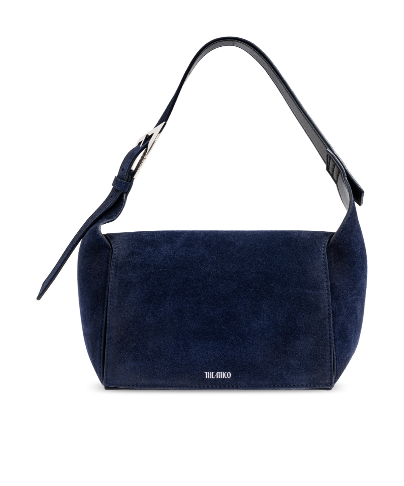 Attico The 7/7 Magnetic Fastened Shoulder Bag In Black