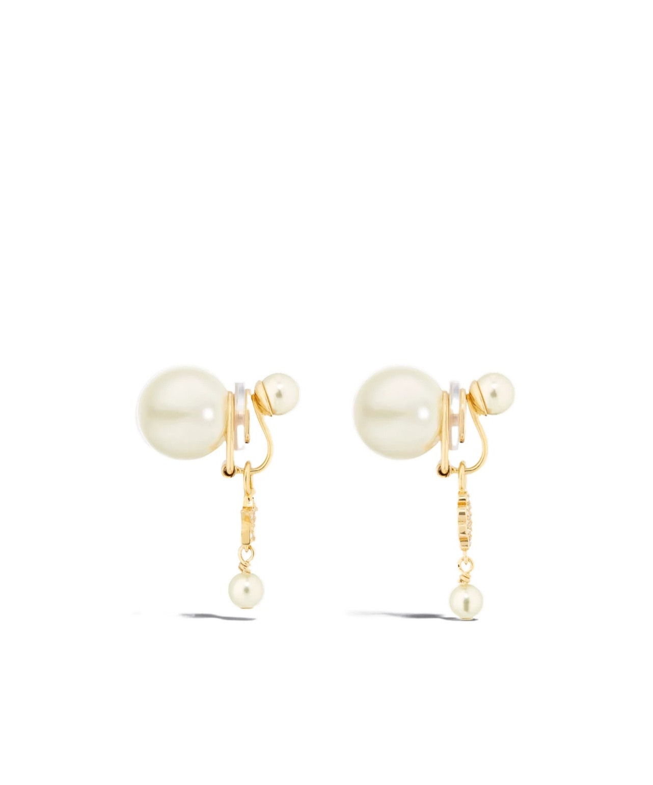 Dior Clip-on Earrings In Yellow