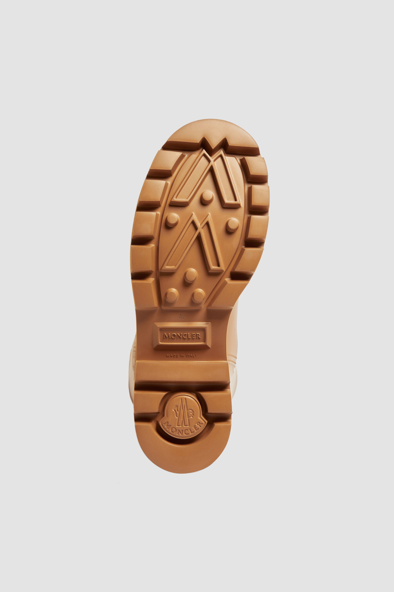 Moncler Kickstream Knee-high Rain Boots In Brown