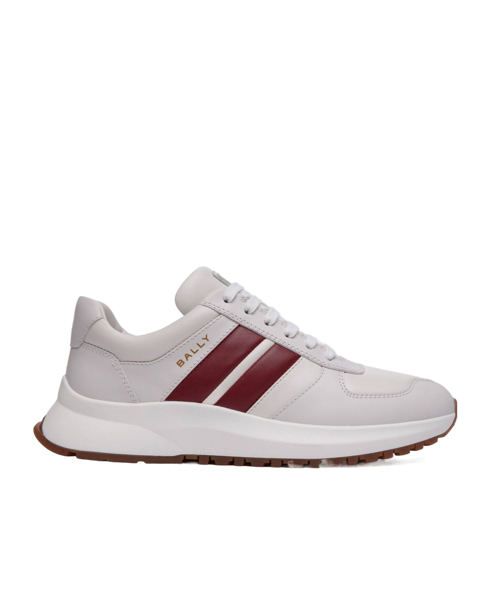 Bally White Leather Darsyl Sneakers In White