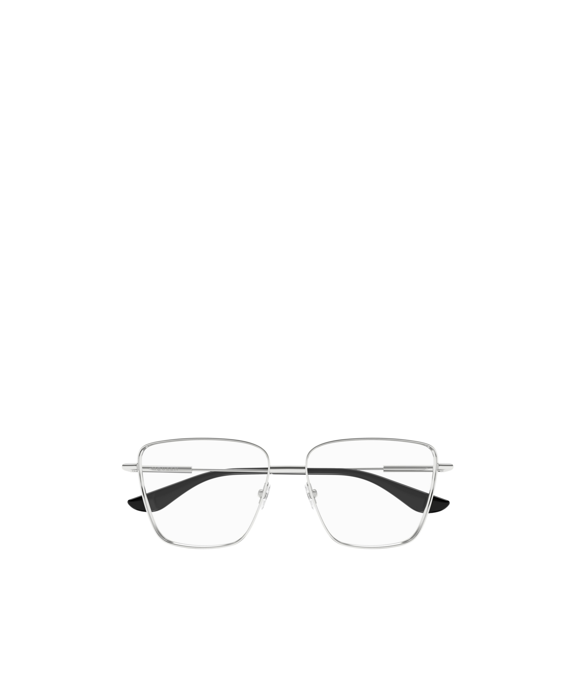 Alexander Mcqueen Eyewear Square Frame Glasses In Gray