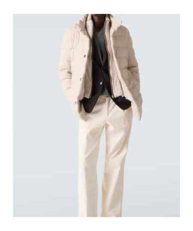 Herno Turtleneck Down Jacket In Neutral