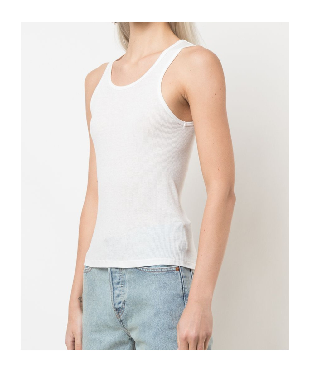 Wardrobe.nyc Release 04 Ribbed Tank Top In White