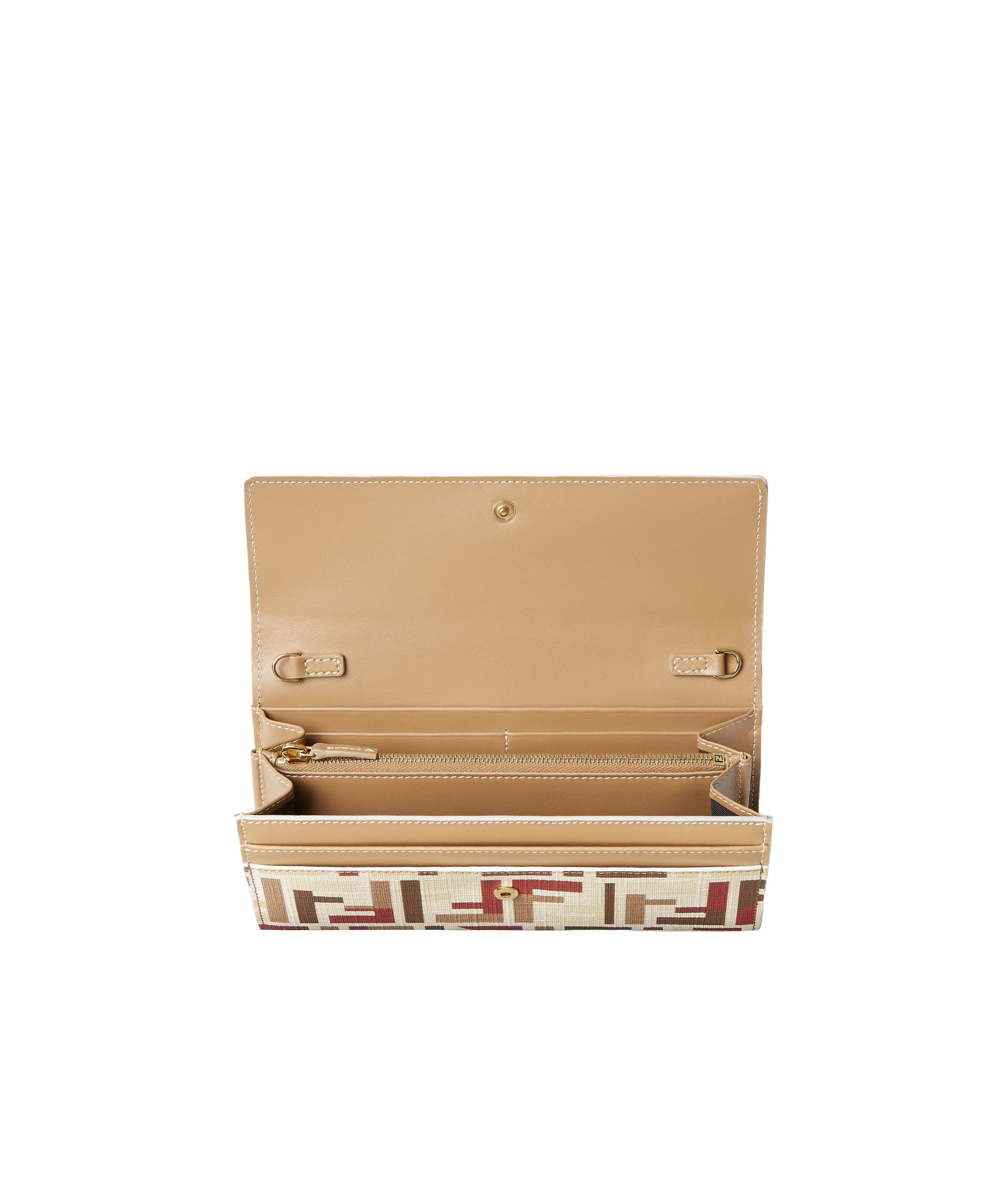 Fendi Multicolor Ff Fabric Wallet In Multi