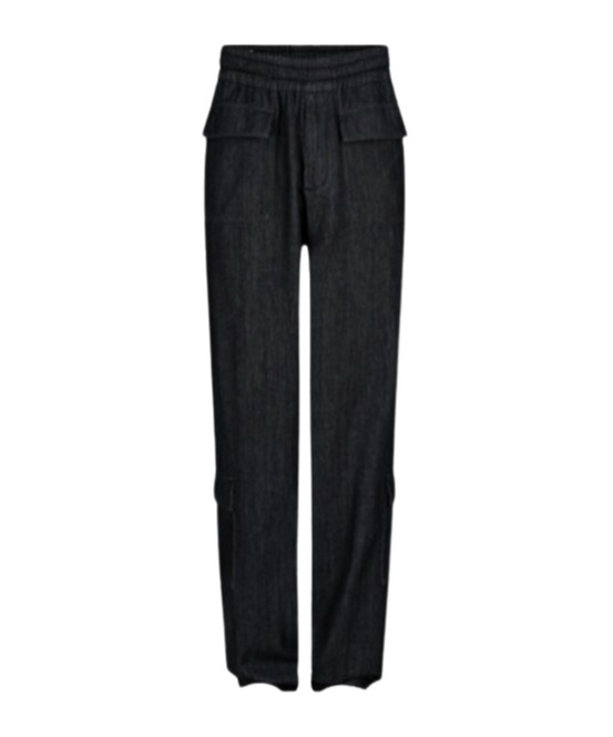 Dries Van Noten Elastic Waist Casual Pants In Black