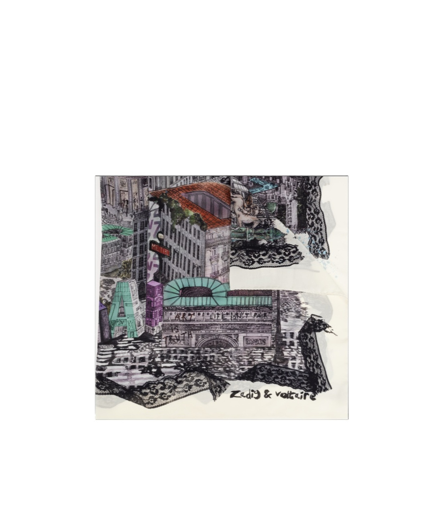 Zadig & Voltaire Logo Scarf In Black