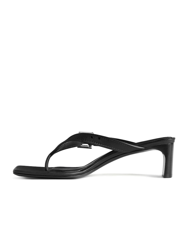 Balenciaga Bel Air Buckled Leather Sandals In Black