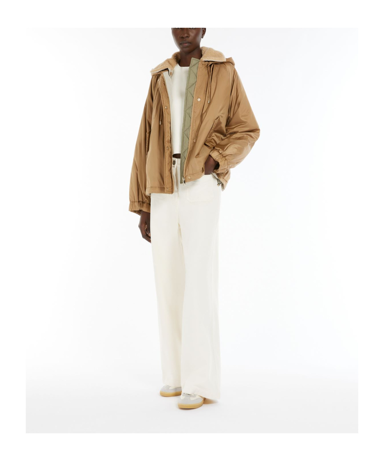 Weekend Max Mara Arles Jacket In Nude