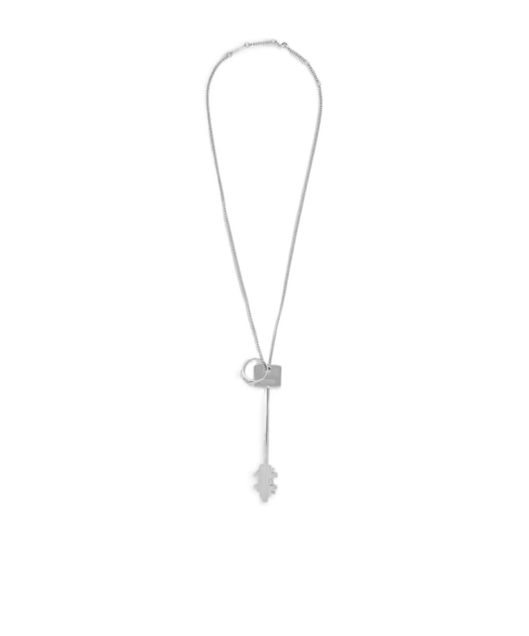 Rabanne Key-pendant Necklace In Metallic