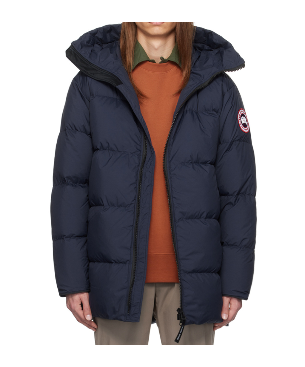 Canada Goose Lawrence Logo Down Jacket In Black