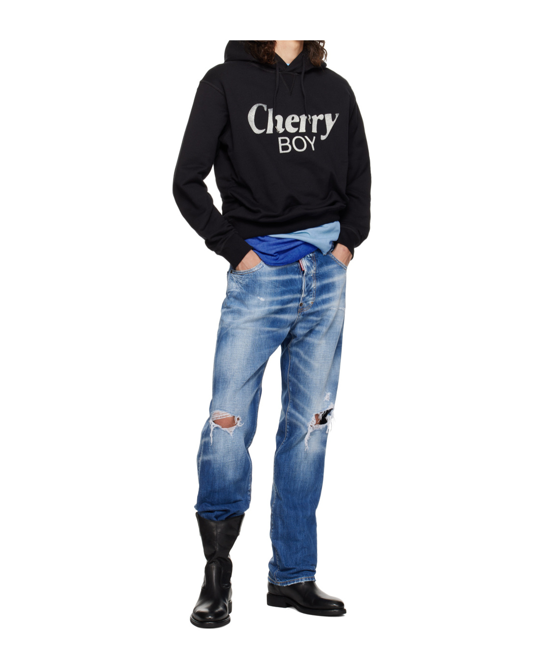 Dsquared2 Cotton Hoodie With Print