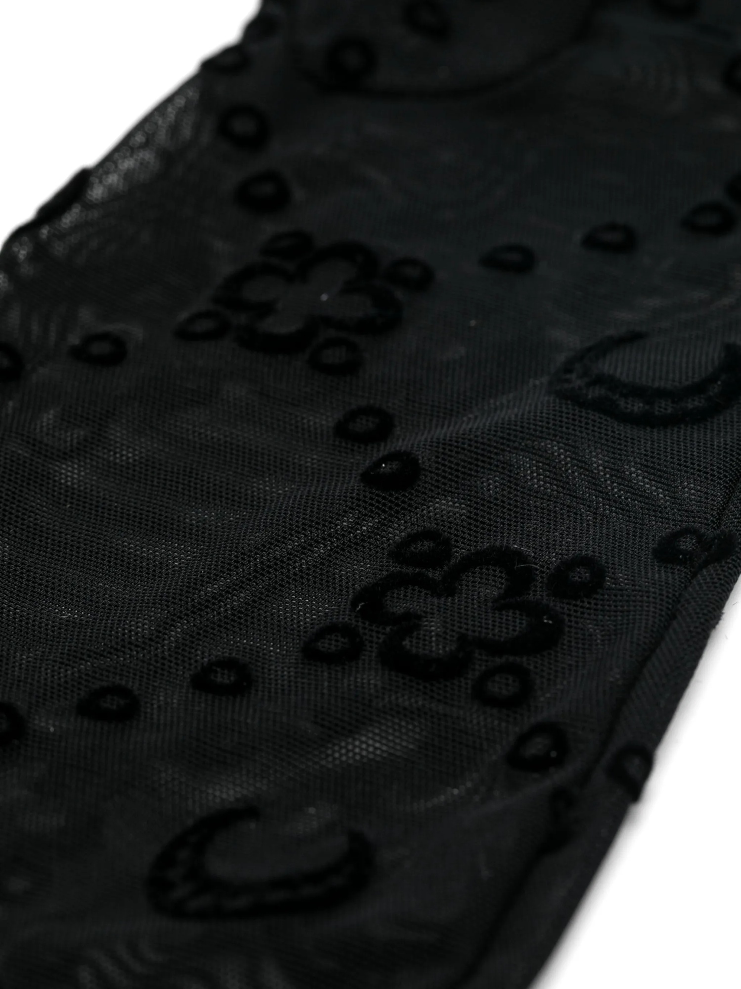 Marine Serre Moon Monogram Semi Sheer Gloves