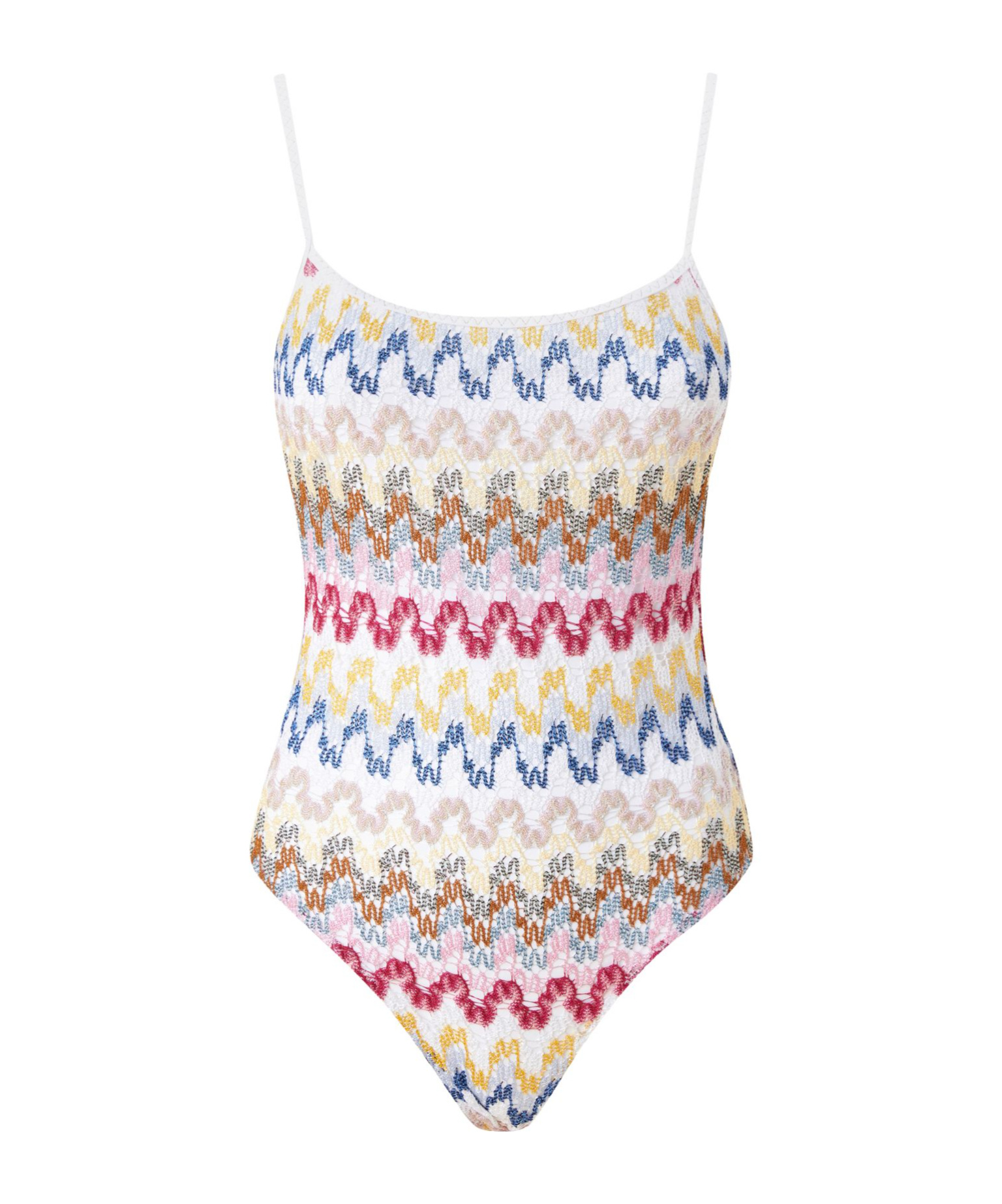Missoni One-piece Swim Suit In White