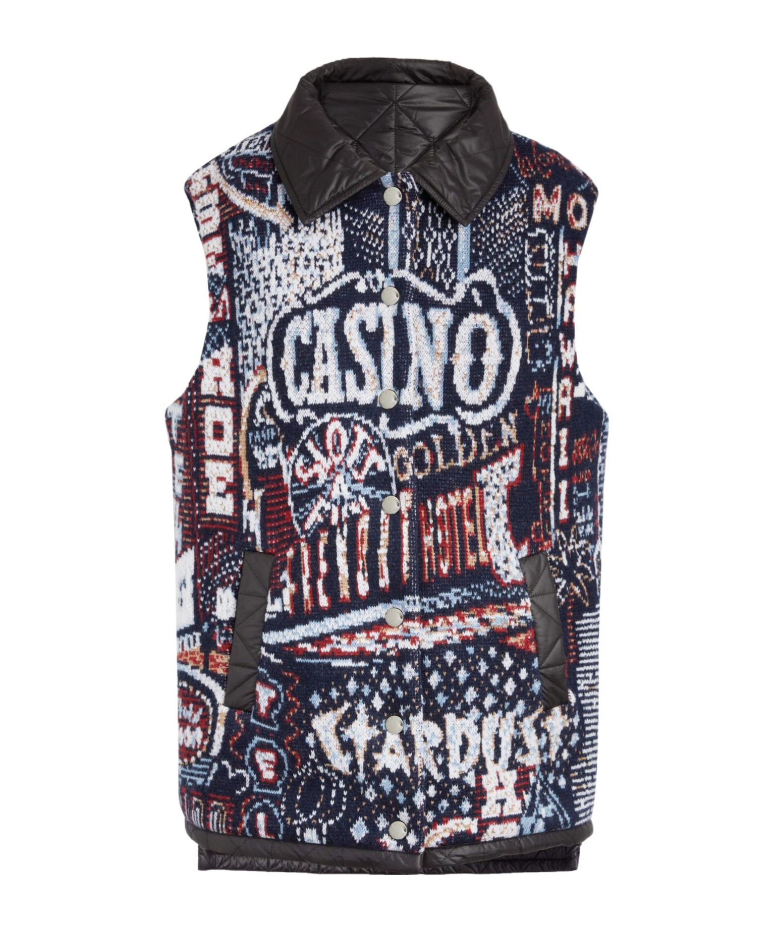 Missoni Graphic-print Knitted Vest In Black