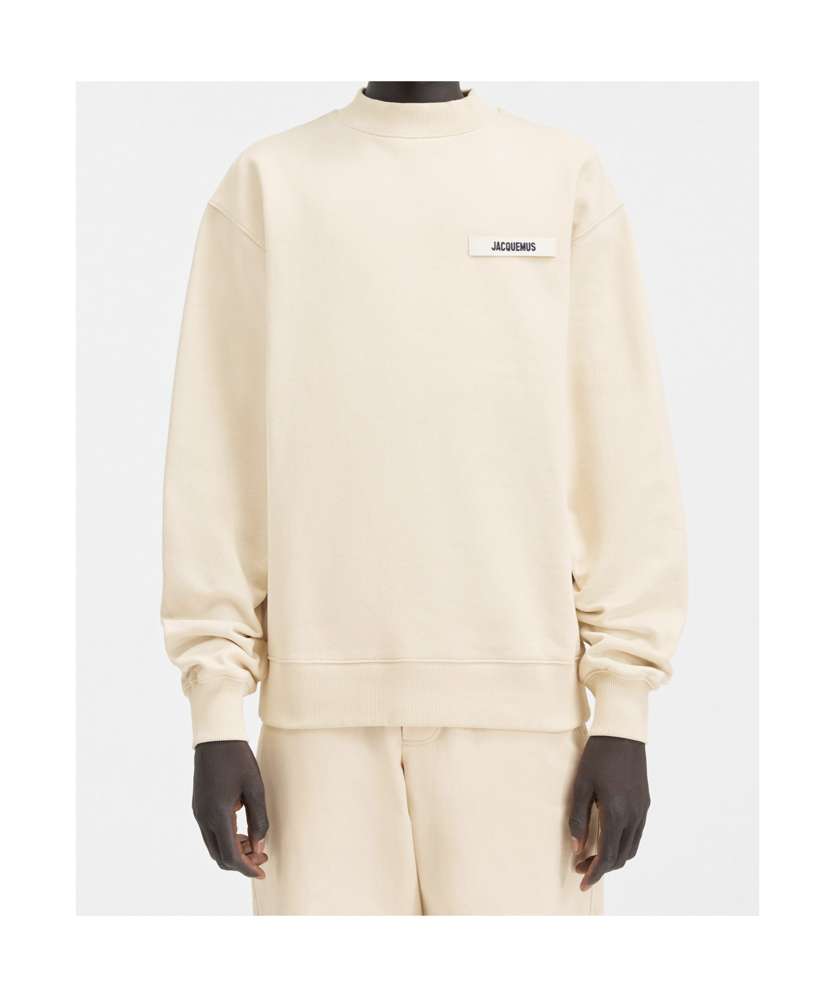 Jacquemus The Gros Grain Sweatshirt In Neutral