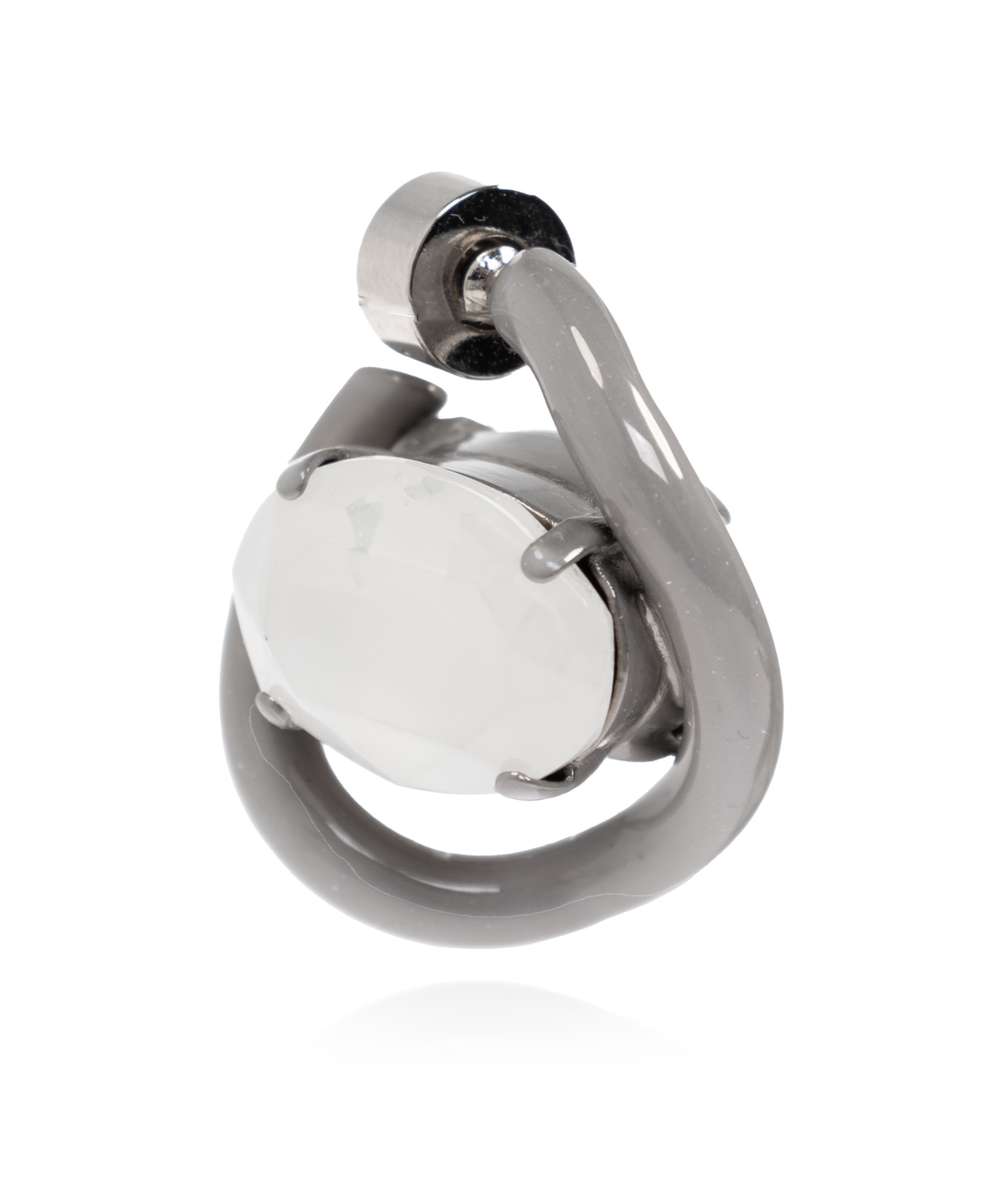 Marni Twisted Earrings In Gray