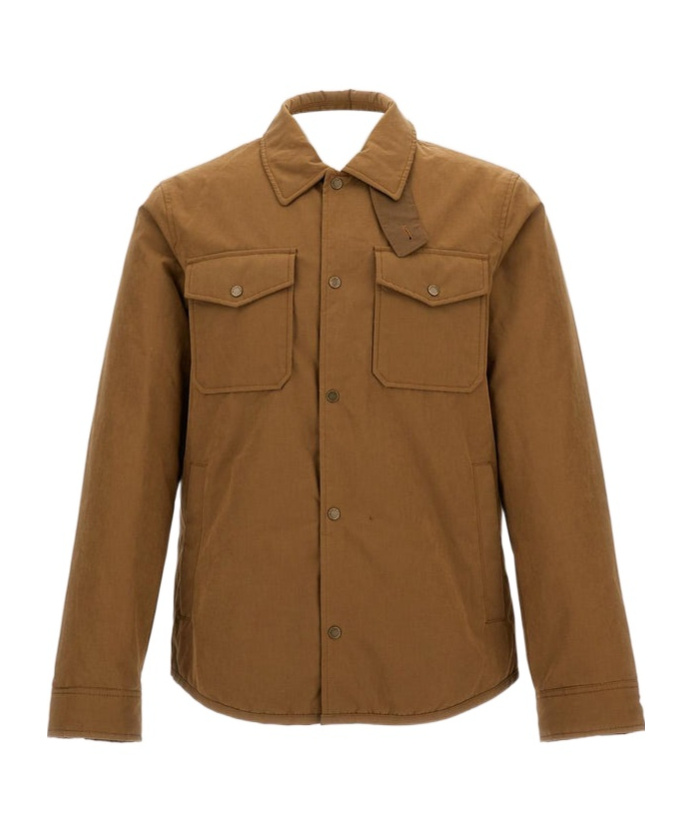 Woolrich Flap-pocket Jacket In Brown