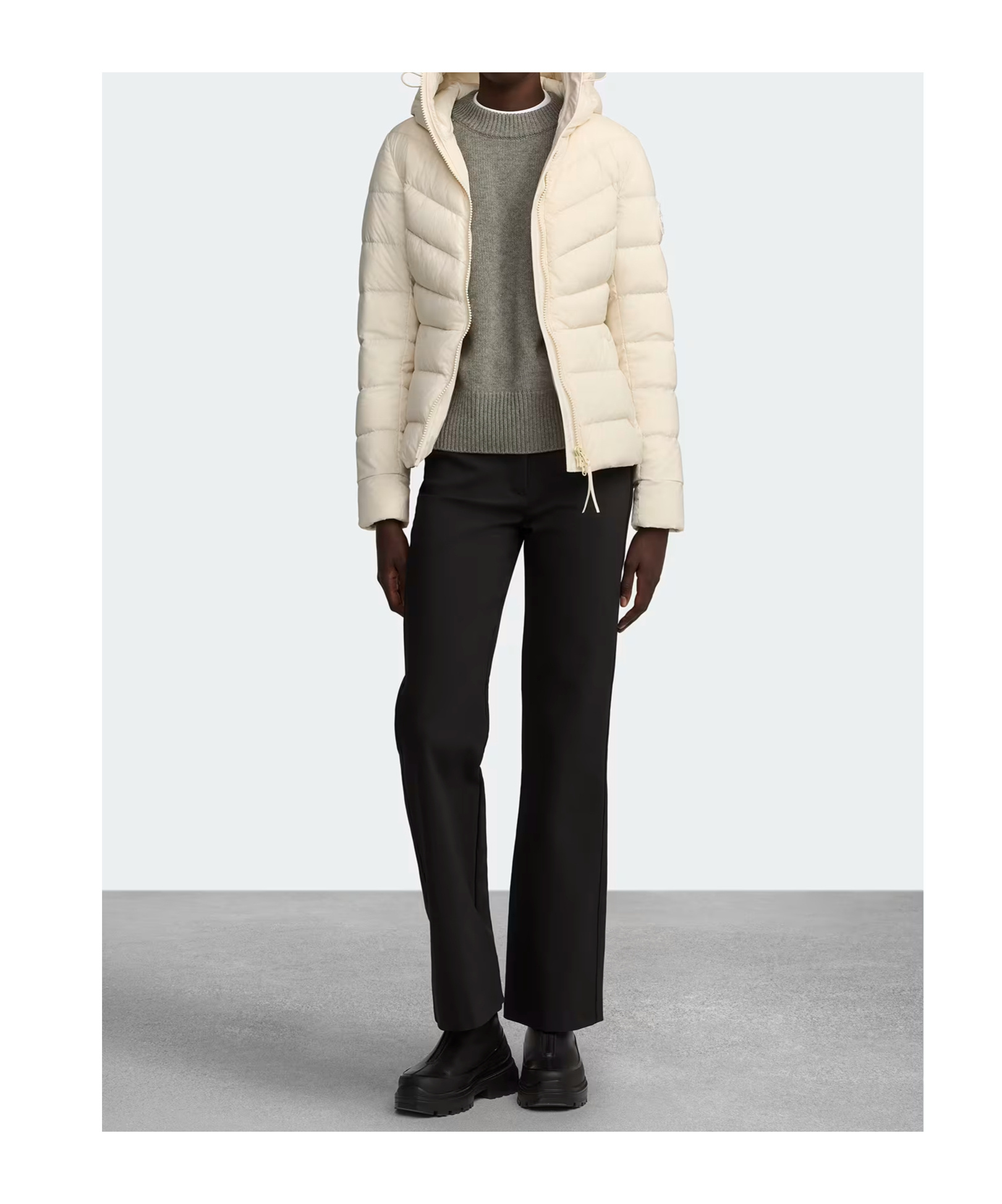 Shop Canada Goose Clair Puffer Jacket In Nude