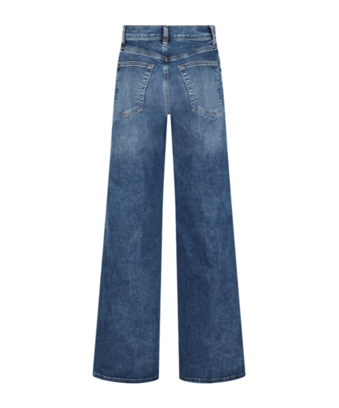 Frame Jeans With Belt Loops In Blue