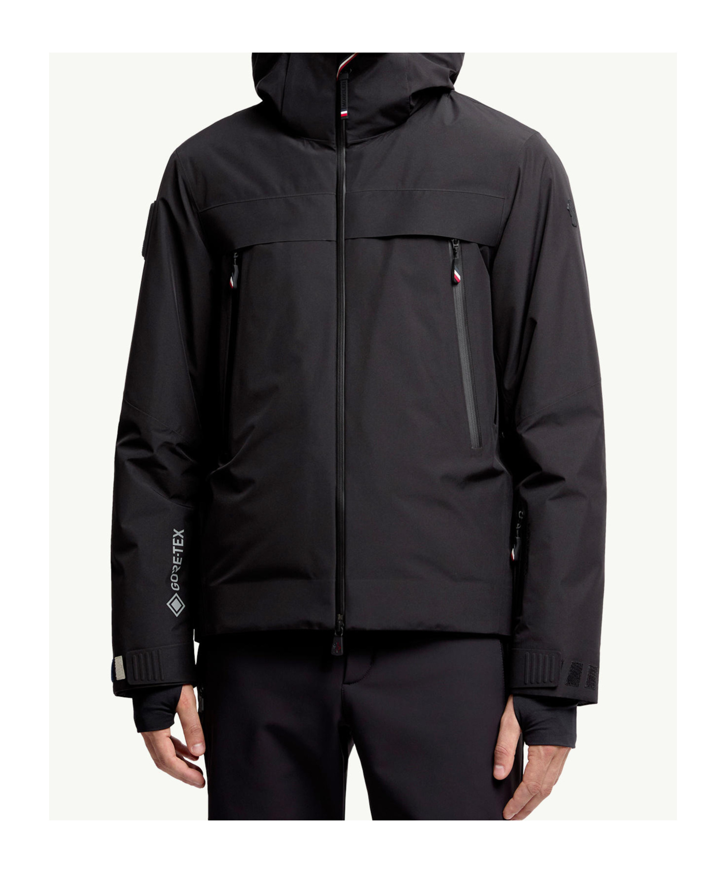 Moncler Balmhorn Hooded Gore-tex Down Ski Jacket In Black
