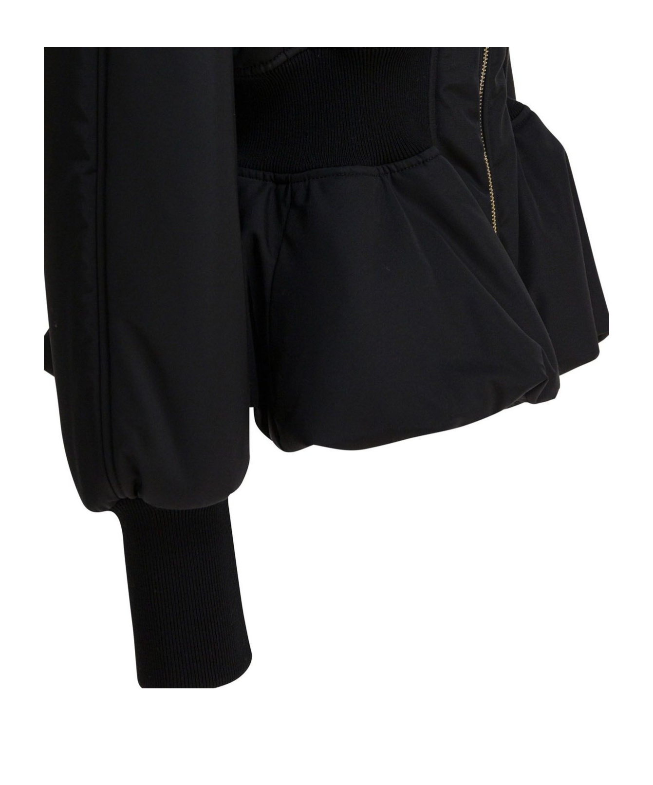 Alaïa Zipped Bomber Jacket In Black