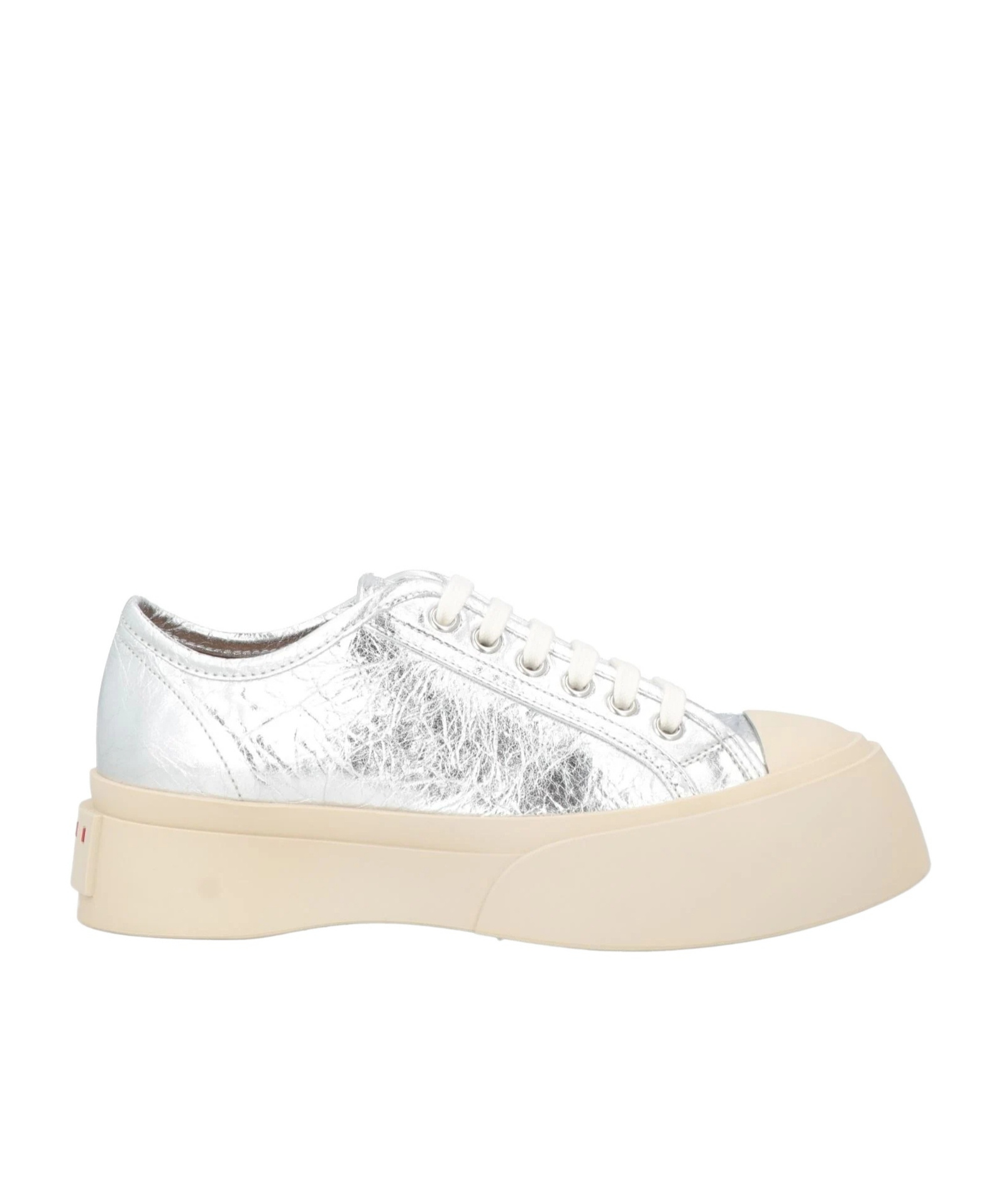 Marni Solid Color Sneakers In Silver