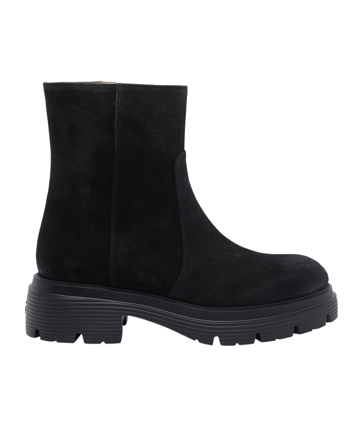 Stuart Weitzman Round-toed Ankle Boots In Black