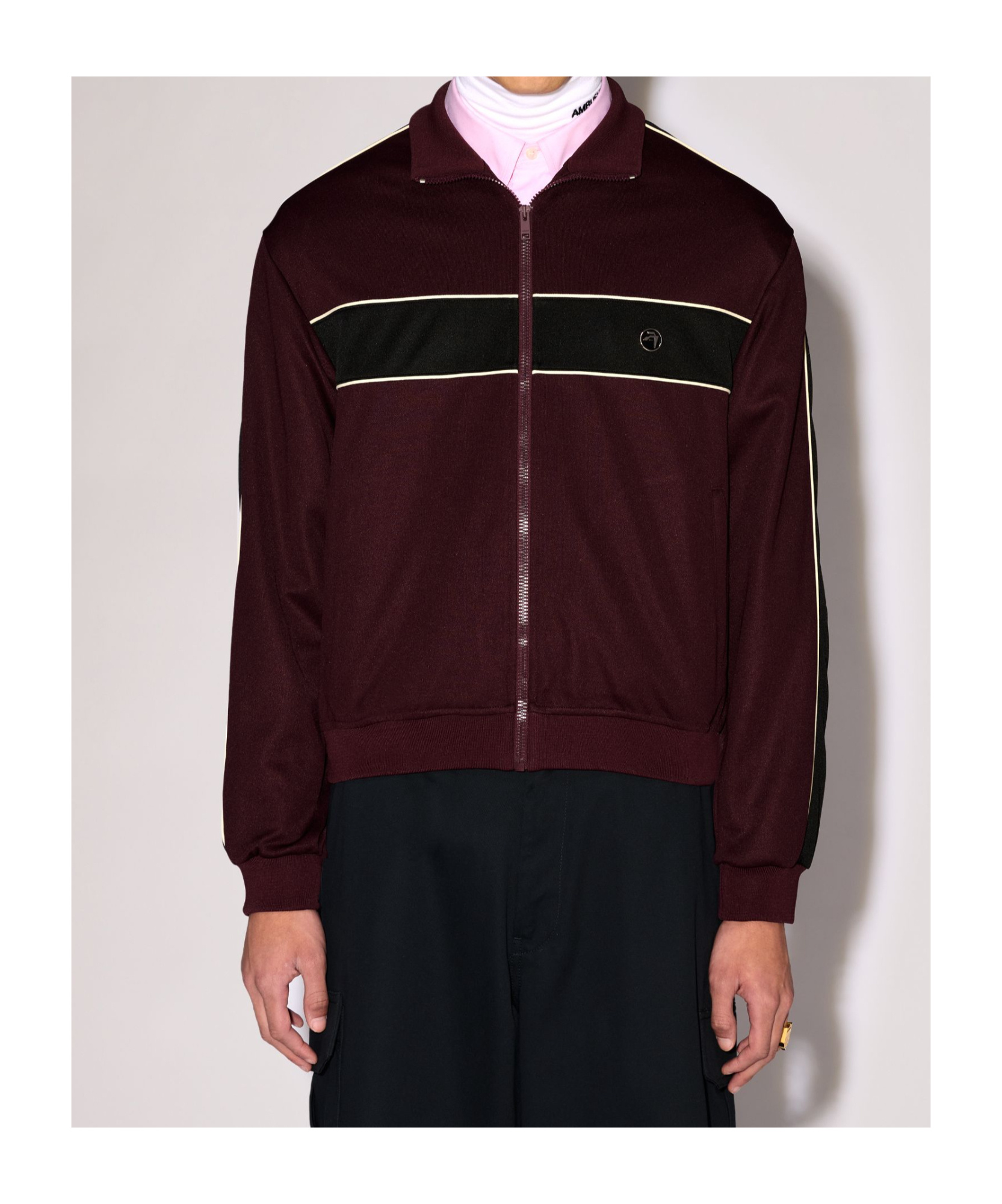 Shop Ambush Colour-block Track Jacket In Brown