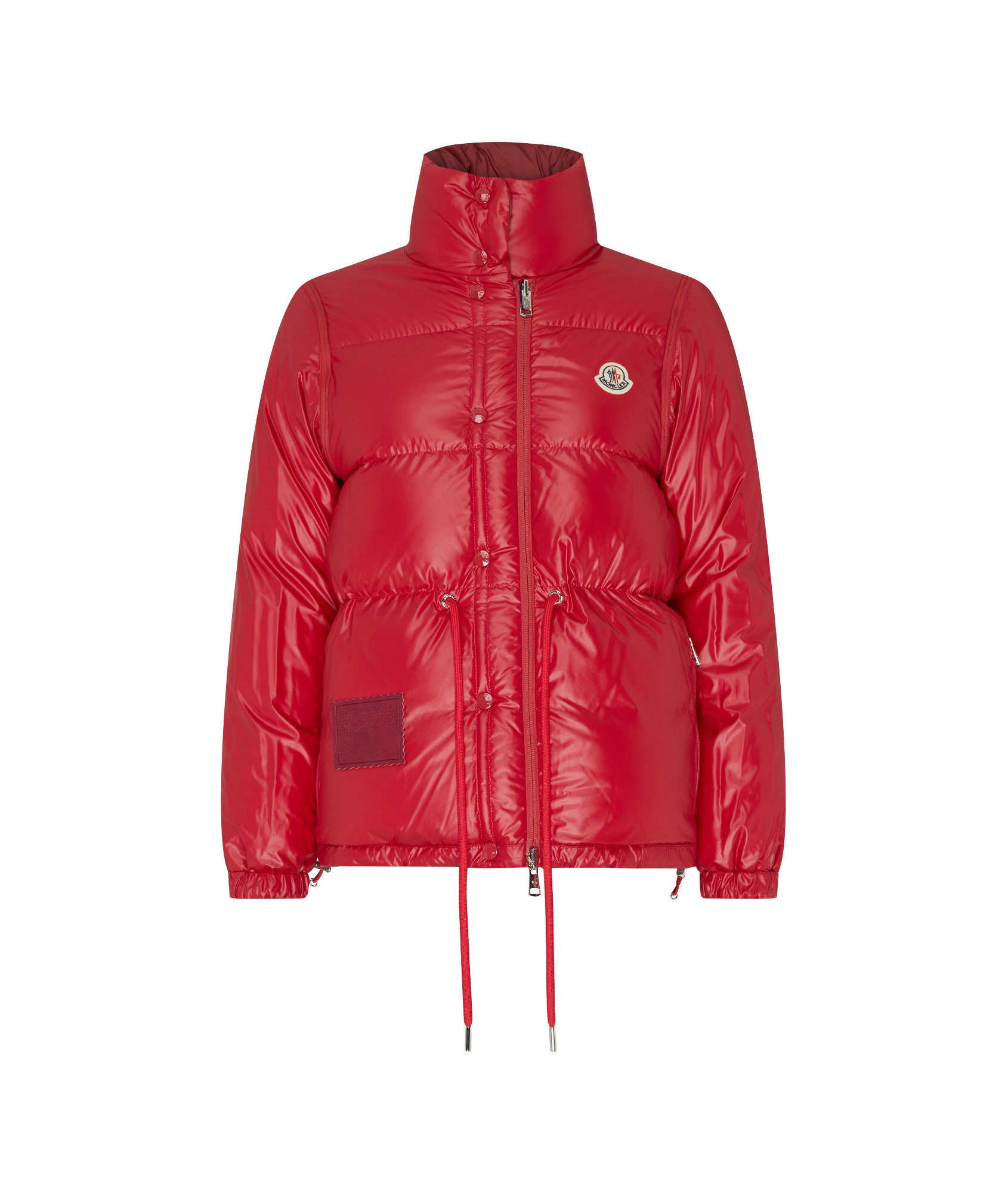 Moncler Verone Reversible Short Down Jacket In Wine Red