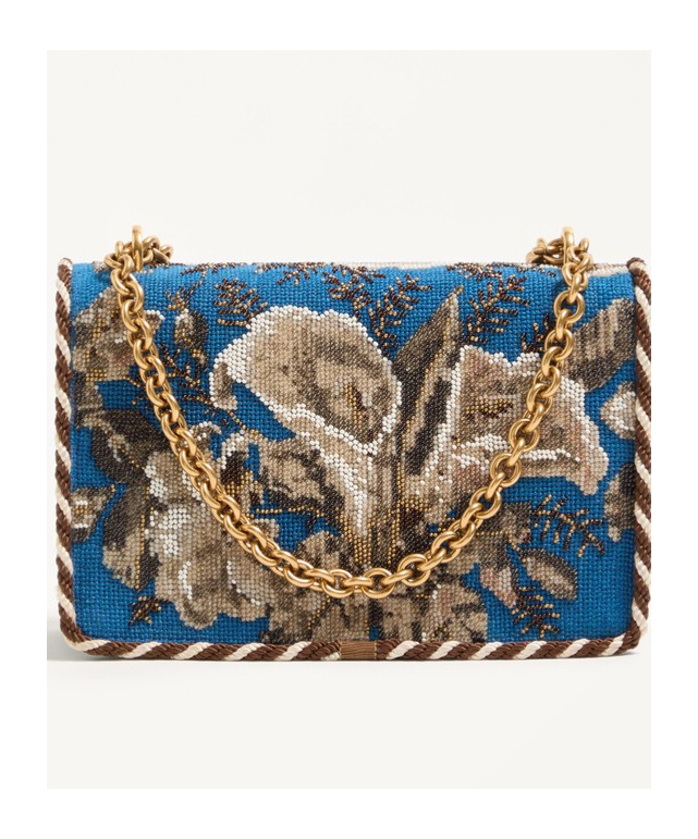Valentino Flap Shoulder Bag In Brown