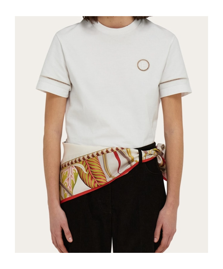 Ferragamo Bandeau En Losange Jade Rose