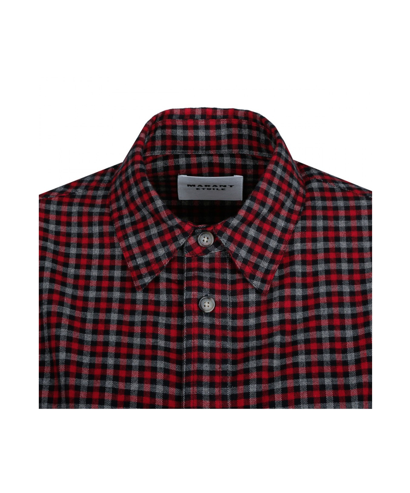 Isabel Marant Étoile Checkered Shirt In Black
