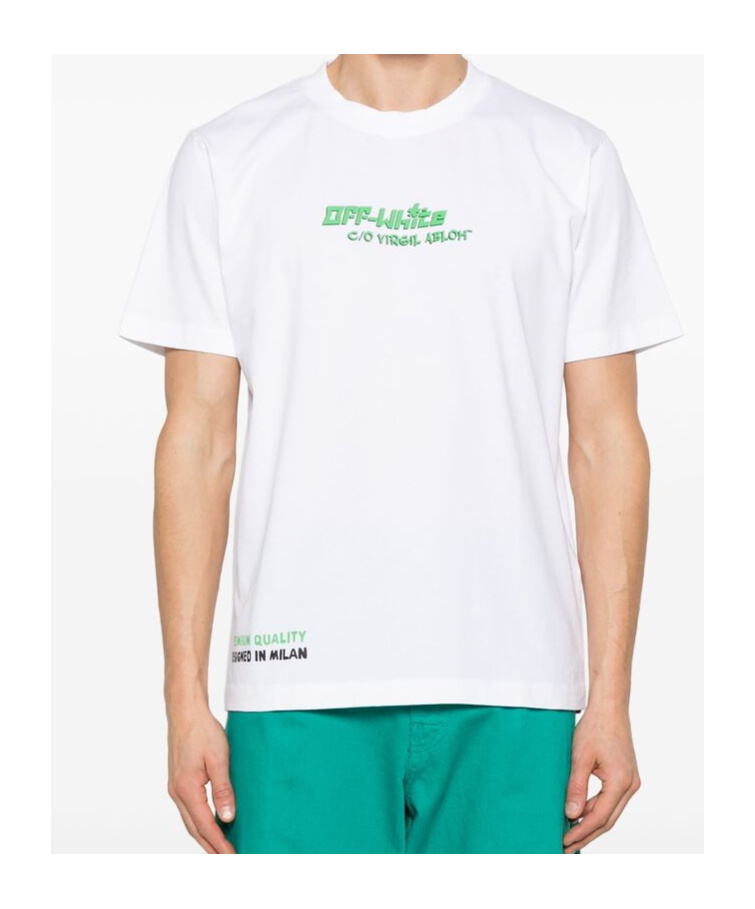 Off-white Barber 1 T-shirt In White