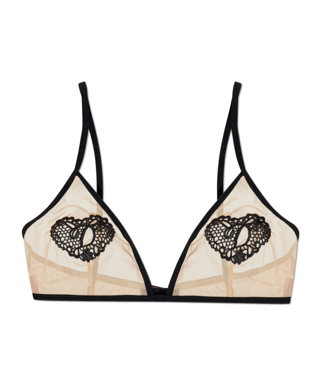 Dsquared2 Embroidery Bra In Nude