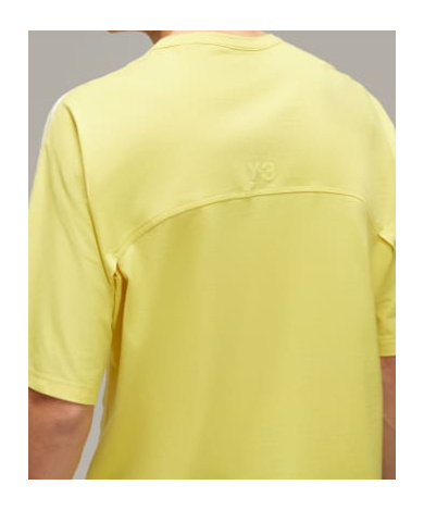 Y-3 Three-stripe Short-sleeved T-shirt In Yellow
