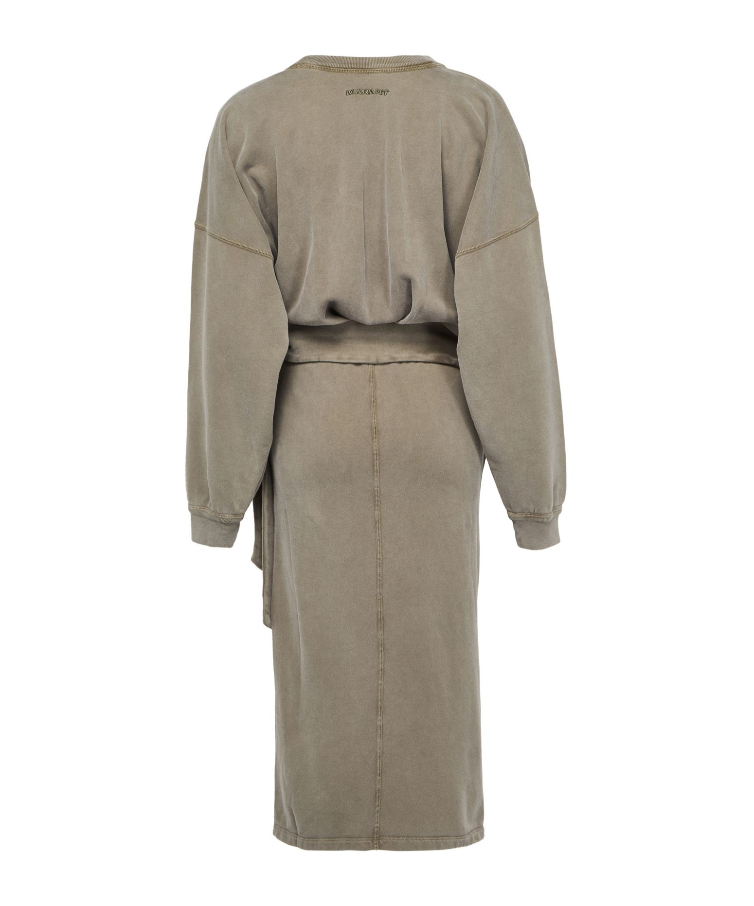 Shop Isabel Marant Étoile Sandrina Midi Dress In Light Khaki
