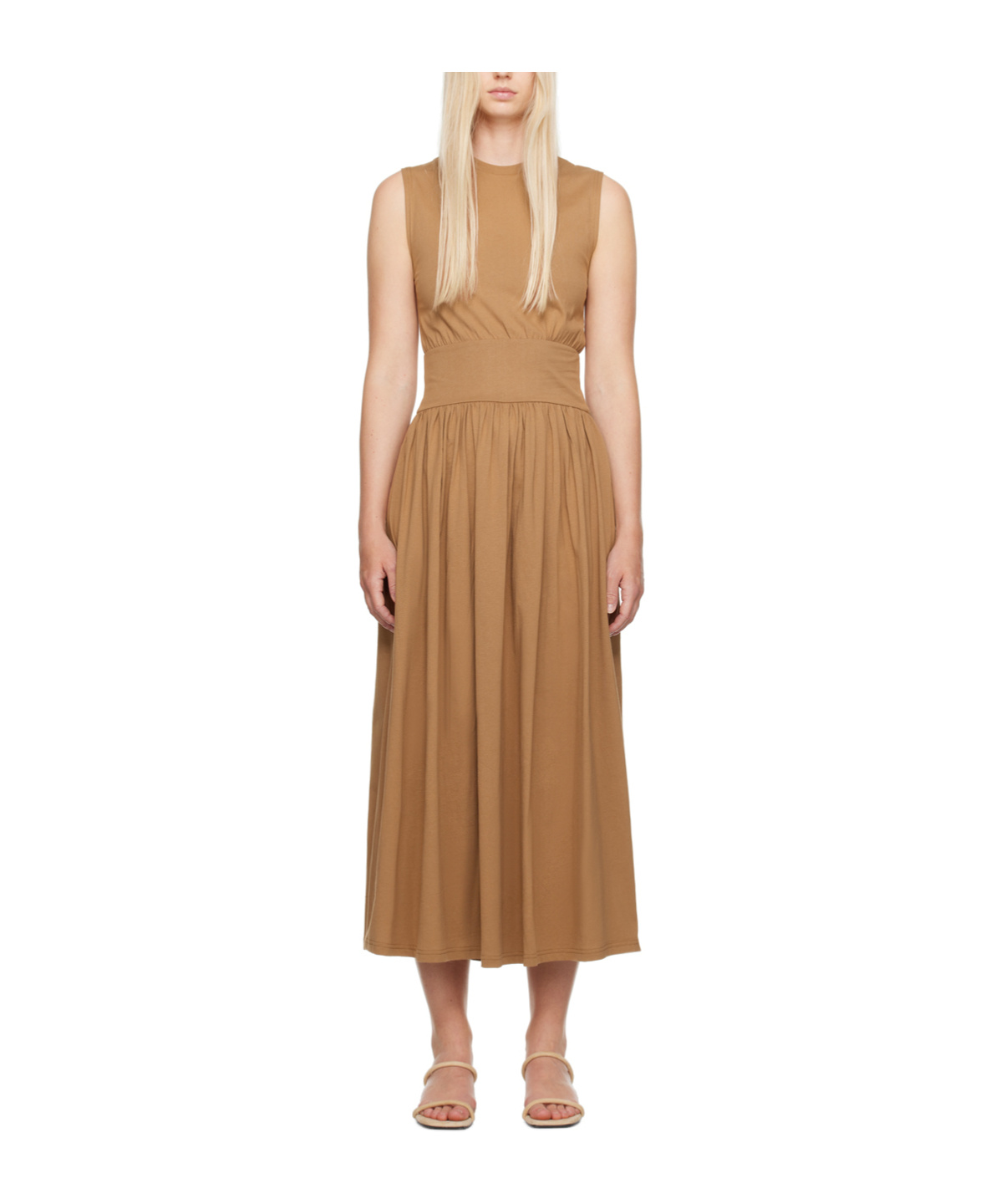 Totême Tee Jersey Dress In Brown