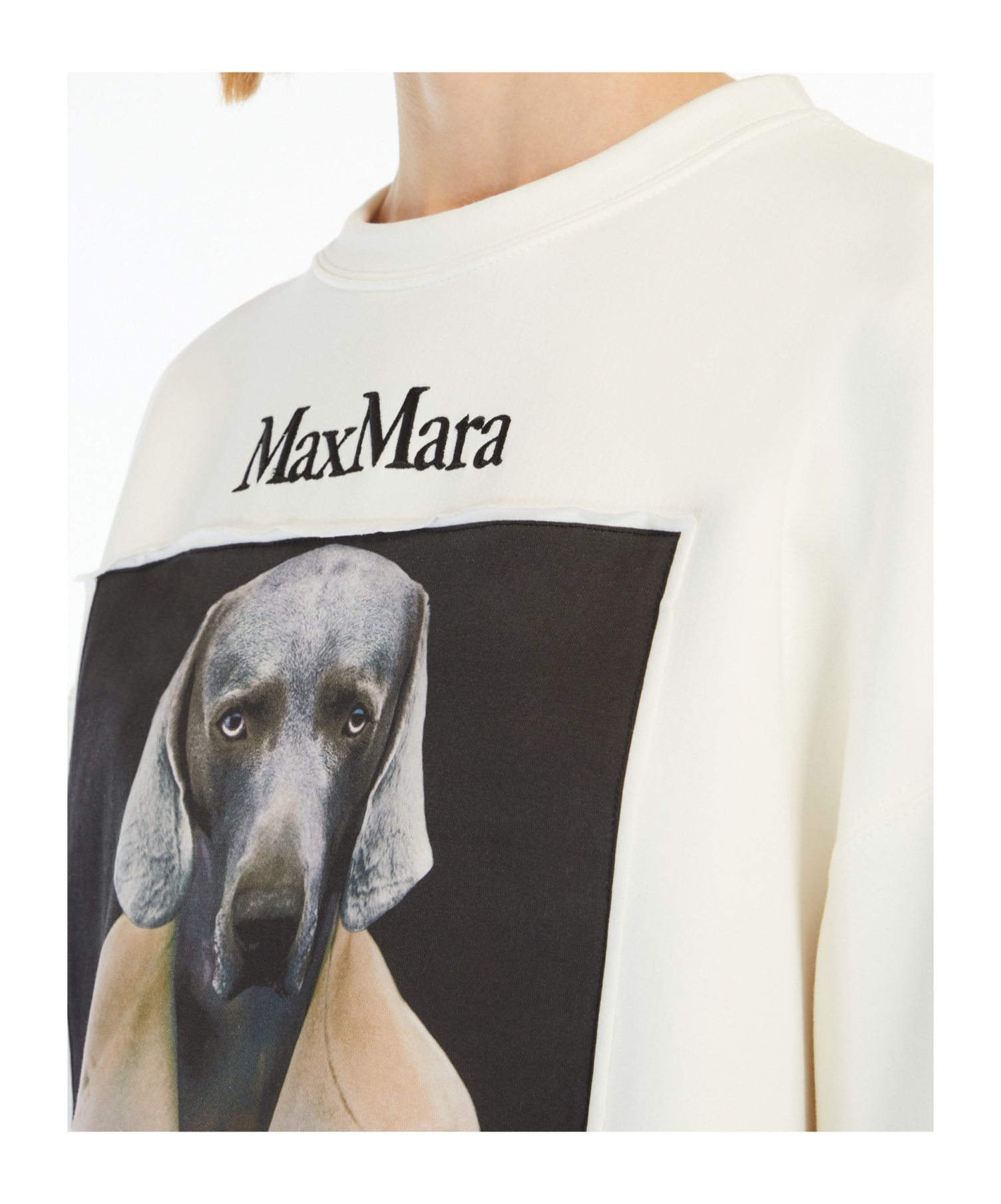 Max Mara Long-sleeved Sweater In White