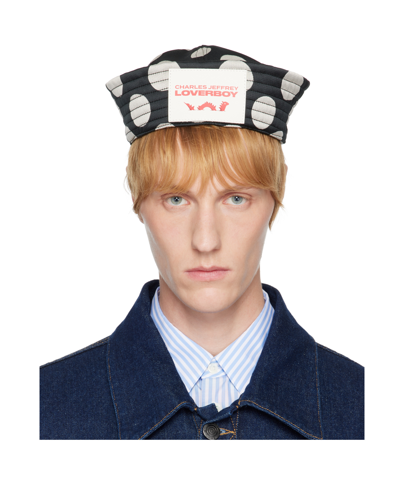 Charles Jeffrrey Loverboy Exclusive Black White Sailor Hat