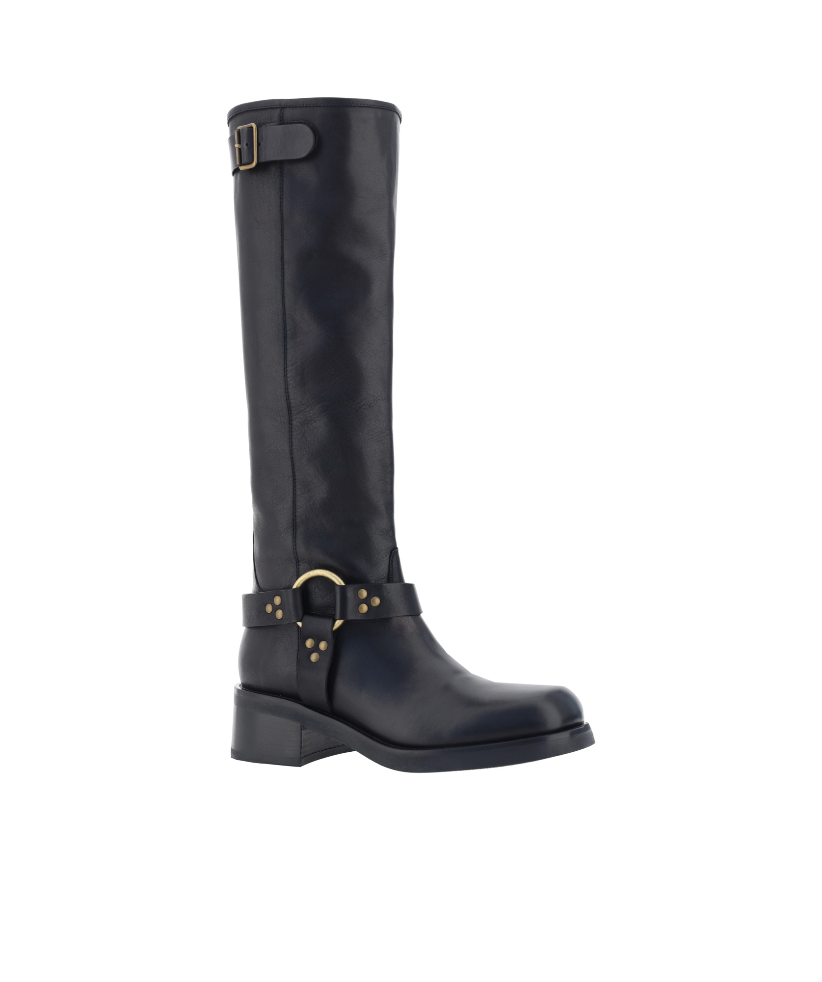 P.a.r.o.s.h Round-head Boots In Black
