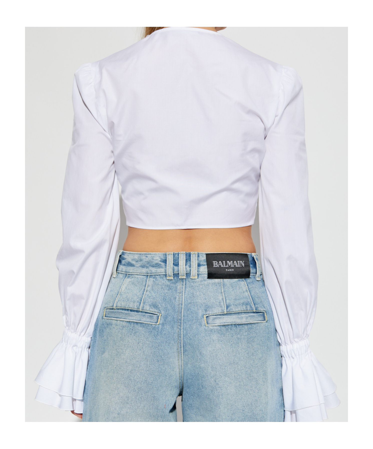 BALMAIN RUFFLED BLOUSE