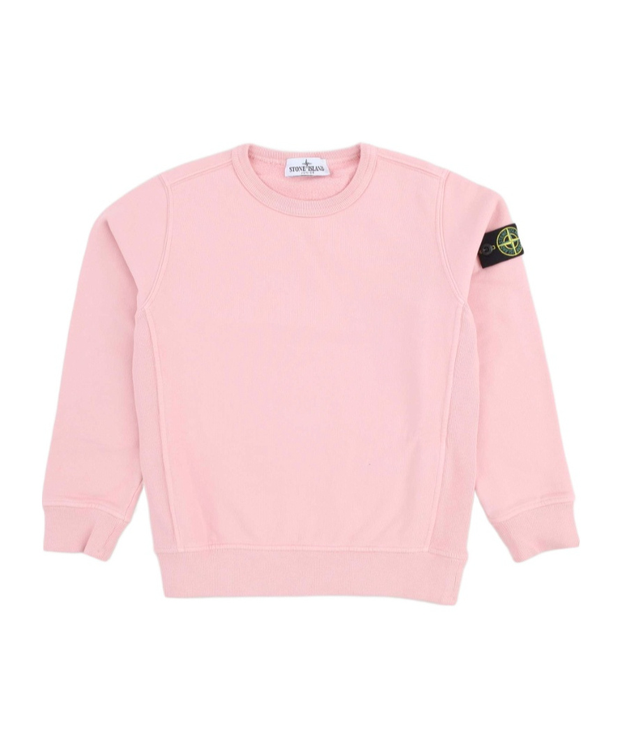 Stone Island Long Sleeve Sweatshirt In Pink