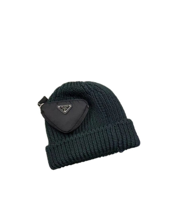 Prada Logo Hat In Black